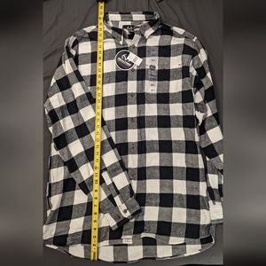 Realtree black & white buffalo plaid XLT NWT